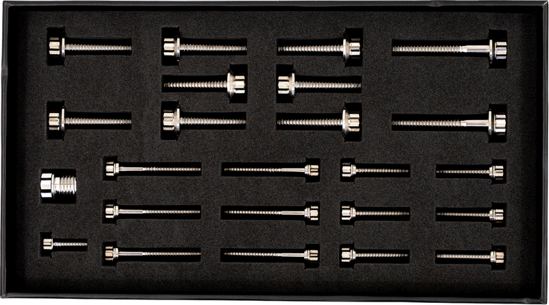 TRASK Bitchin' Bolts Hardware Kit - Titanium - M8 - Transmission TM-1050-I