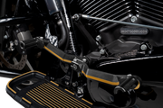 DRAG SPECIALTIES Heel/Toe Shifter - Adjustable - Black/Gold RCT-B007