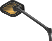 DRAG SPECIALTIES Mirror - Adjustable - Diamond - Black/Gold - Long Stem - Right M03-12R