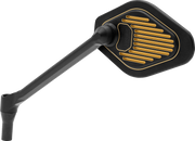 DRAG SPECIALTIES Mirror - Adjustable - Diamond - Black/Gold - Long Stem - Left M03-12L
