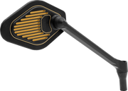 DRAG SPECIALTIES Mirror - Adjustable - Diamond - Black/Gold - Long Stem - Right M03-12R