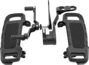 DRAG SPECIALTIES Floorboard Kit - Adjustable - Black CU-B001