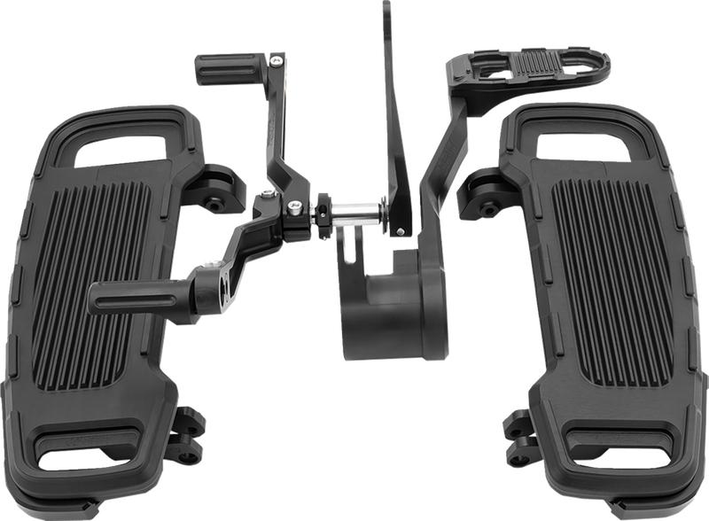 DRAG SPECIALTIES Floorboard Kit - Adjustable - Black CU-B001