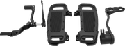 DRAG SPECIALTIES Floorboard Kit - Adjustable - Black CU-B001