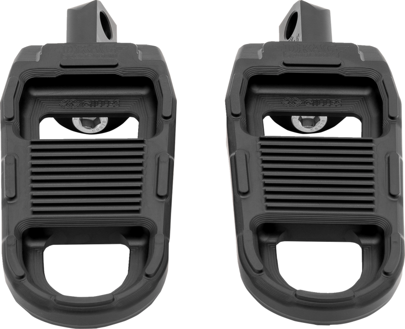 DRAG SPECIALTIES Adjustable Foot Pegs - Black RGK2-B001