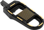 DRAG SPECIALTIES Adjustable Foot Pegs - Black/Gold RGK2-B003