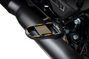 DRAG SPECIALTIES Adjustable Foot Pegs - Black/Gold RGK2-B003