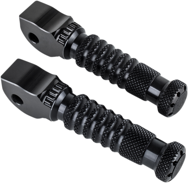 GILLES TOOLING Sport Foot Pegs - Passenger - Black RGK-290-UF16-SET-B