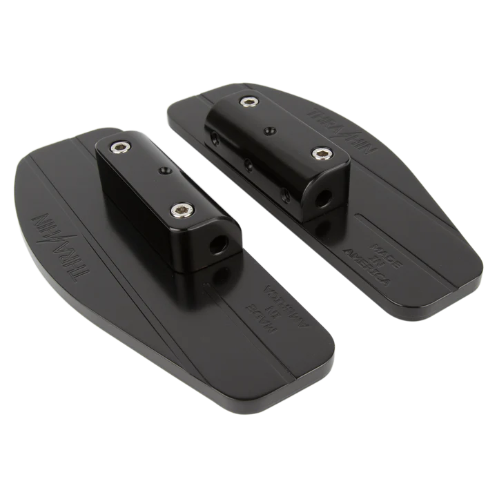THRASHIN SUPPLY CO. Passenger Floorboards - Black - FL '86+ - TSC-2205-1 - PartsOutlet.com.au