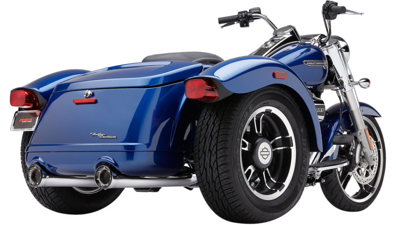 COBRA RPT Mufflers - Chrome - '15-'20 Freewheeler 6300 - PartsOutlet.com.au