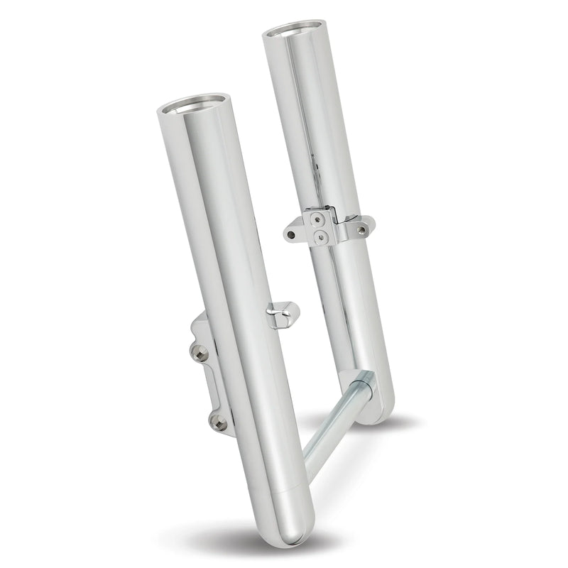 ARLEN NESS SMOOTH "HOT LEG" FORK LEGS, CHROME - '08-'13 FLT / DUAL DISC - 06-500