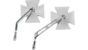DRAG SPECIALTIES Maltese Mirror - Round Stem 60-6009-SC4 - PartsOutlet.com.au