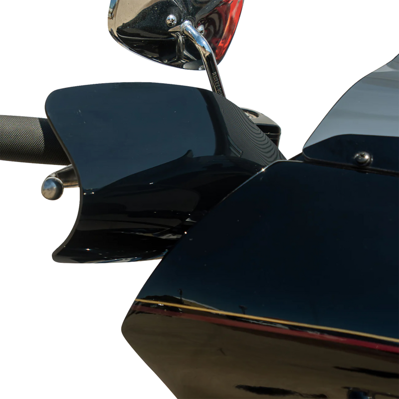 KLOCK WERKS Flare? Handguards - Harley-Davidson Hydraulic Clutch - Black KWS-01-0120-HC