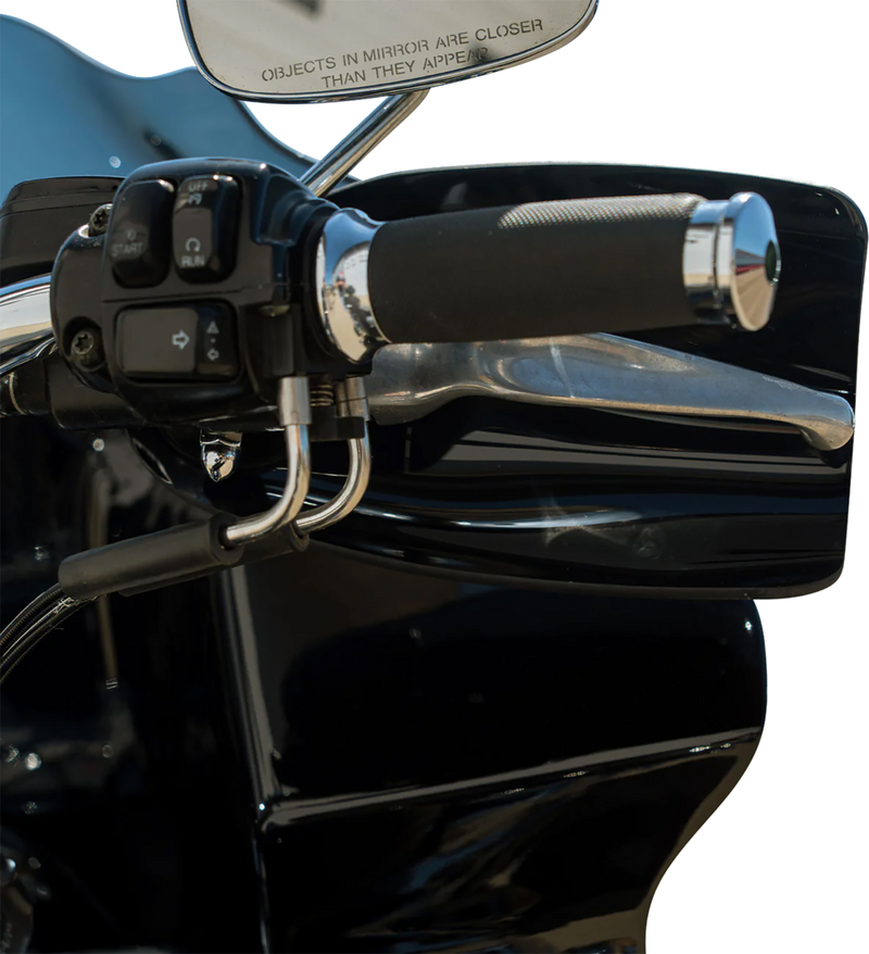 KLOCK WERKS Flare? Handguards - Harley-Davidson Hydraulic Clutch - Black KWS-01-0120-HC