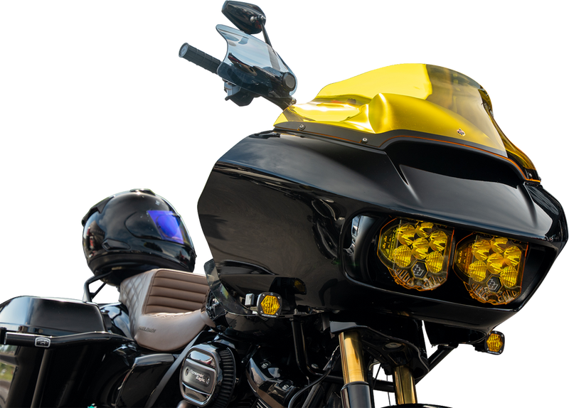 KLOCK WERKS Flare? Handguards - Harley-Davidson Hydraulic Clutch - Dark Smoke KWS-01-0122-HC