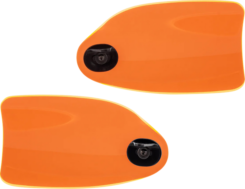 KLOCK WERKS Flare? Handguards - Harley-Davidson Cable Clutch - Orange Ice KWS-01-0125-CC