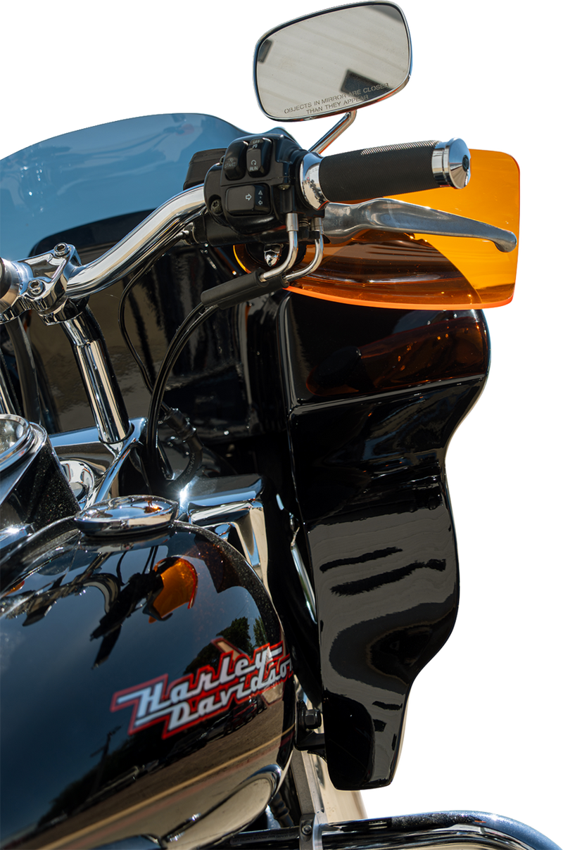 KLOCK WERKS Flare? Handguards - Harley-Davidson Cable Clutch - Orange Ice KWS-01-0125-CC