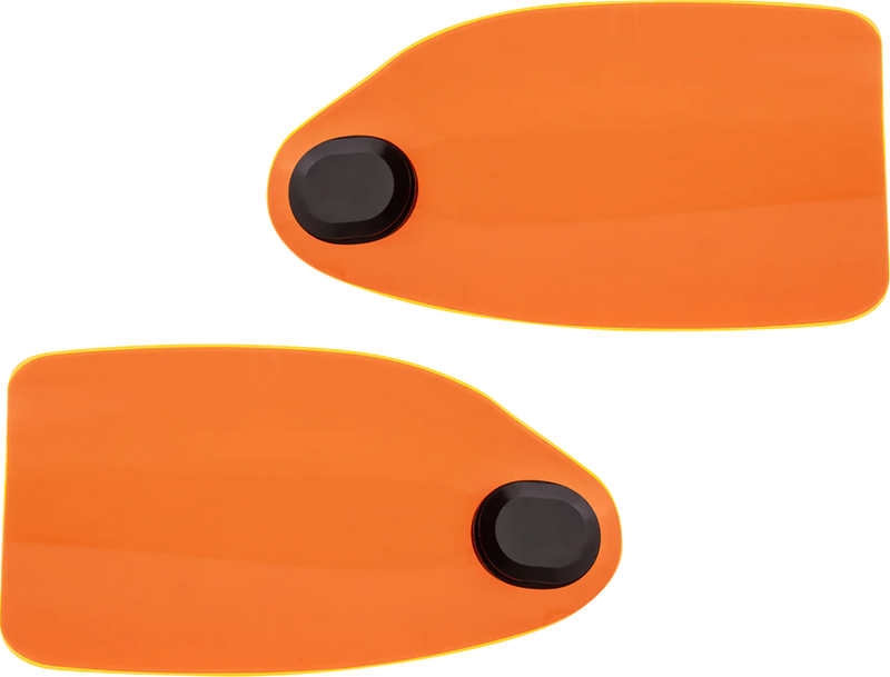 KLOCK WERKS Flare? Handguards - Harley-Davidson Hydraulic Clutch - Orange Ice KWS-01-0125-HC