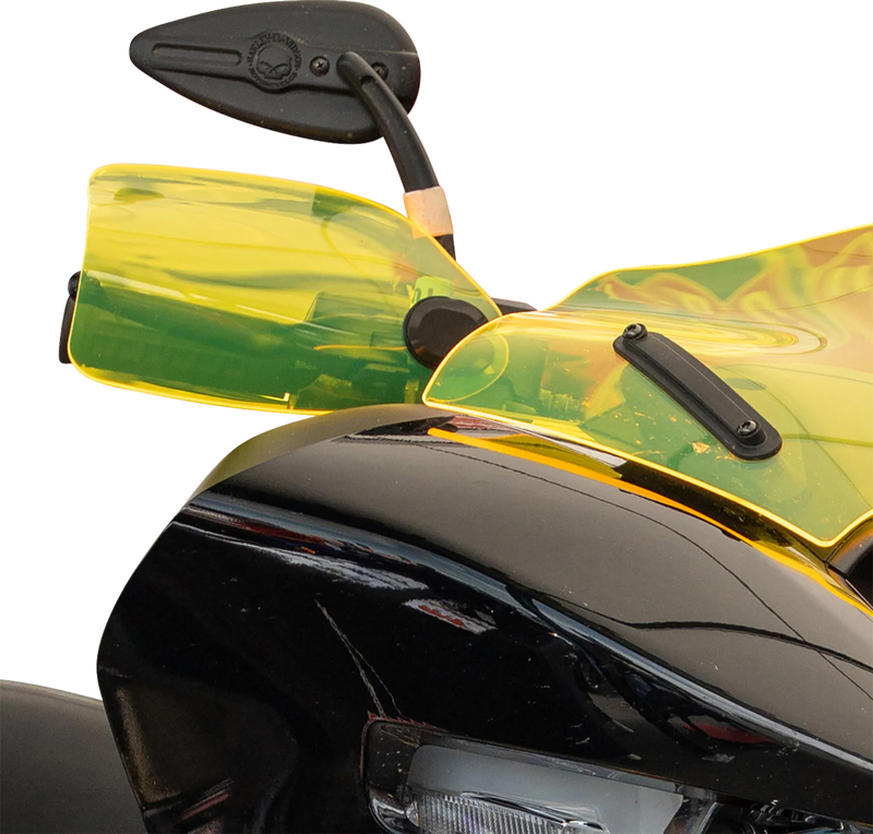 KLOCK WERKS Flare? Handguards - Harley-Davidson Hydraulic Clutch - Yellow Ice KWS-01-0126-HC
