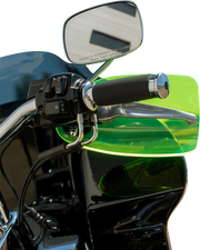 KLOCK WERKS Flare? Handguards - Harley-Davidson Cable Clutch - Green Ice KWS-01-0127-CC