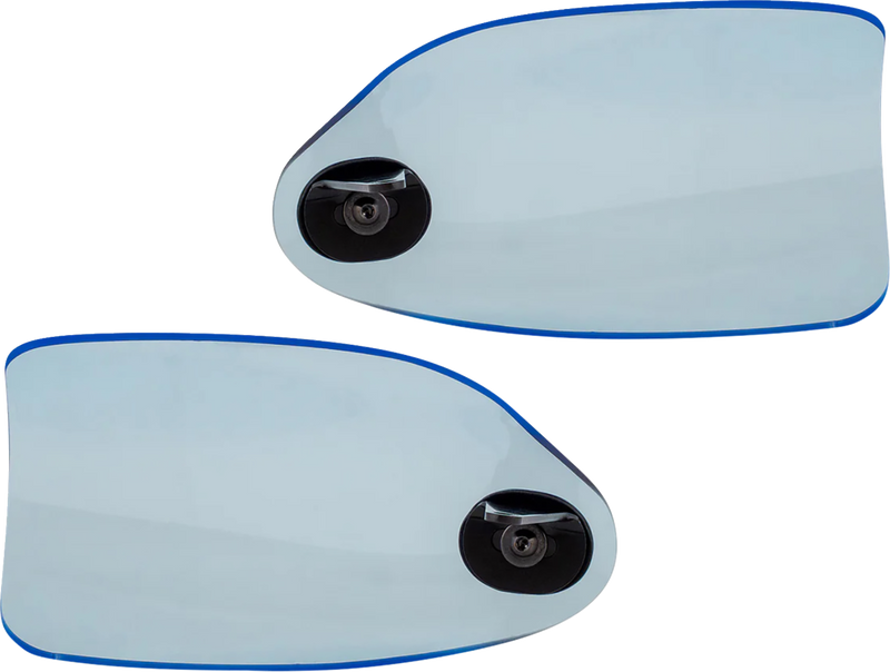 KLOCK WERKS Flare? Handguards - Harley-Davidson Hydraulic Clutch - Blue Ice KWS-01-0128-HC