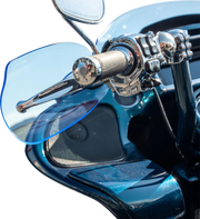 KLOCK WERKS Flare? Handguards - Harley-Davidson Hydraulic Clutch - Blue Ice KWS-01-0128-HC
