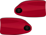 KLOCK WERKS Flare? Handguards - Harley-Davidson Hydraulic Clutch - Red KWS-01-0129-HC
