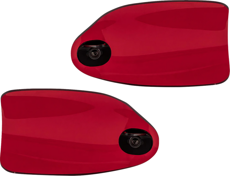 KLOCK WERKS Flare? Handguards - Harley-Davidson Hydraulic Clutch - Red KWS-01-0129-HC