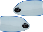 KLOCK WERKS Flare? Handguards - Harley-Davidson Cable Clutch - Blue Ice KWS-01-0128-CC