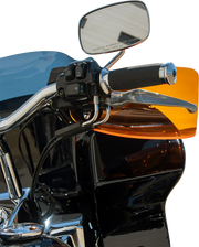 KLOCK WERKS Flare? Handguards - Harley-Davidson Hydraulic Clutch - Orange KWS-01-0130-HC