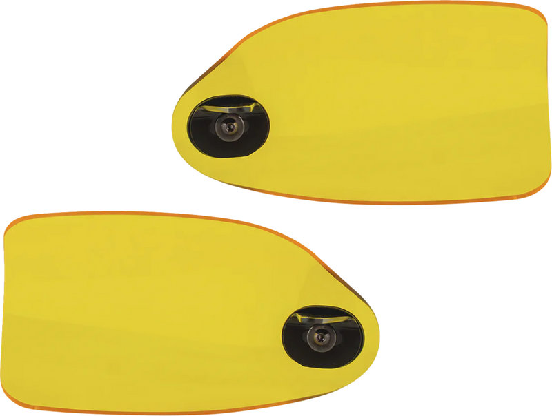 KLOCK WERKS Flare? Handguards - Harley-Davidson Cable Clutch - Yellow KWS-01-0131-CC
