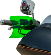KLOCK WERKS Flare? Handguards - Harley-Davidson Hydraulic Clutch - Green KWS-01-0132-HC
