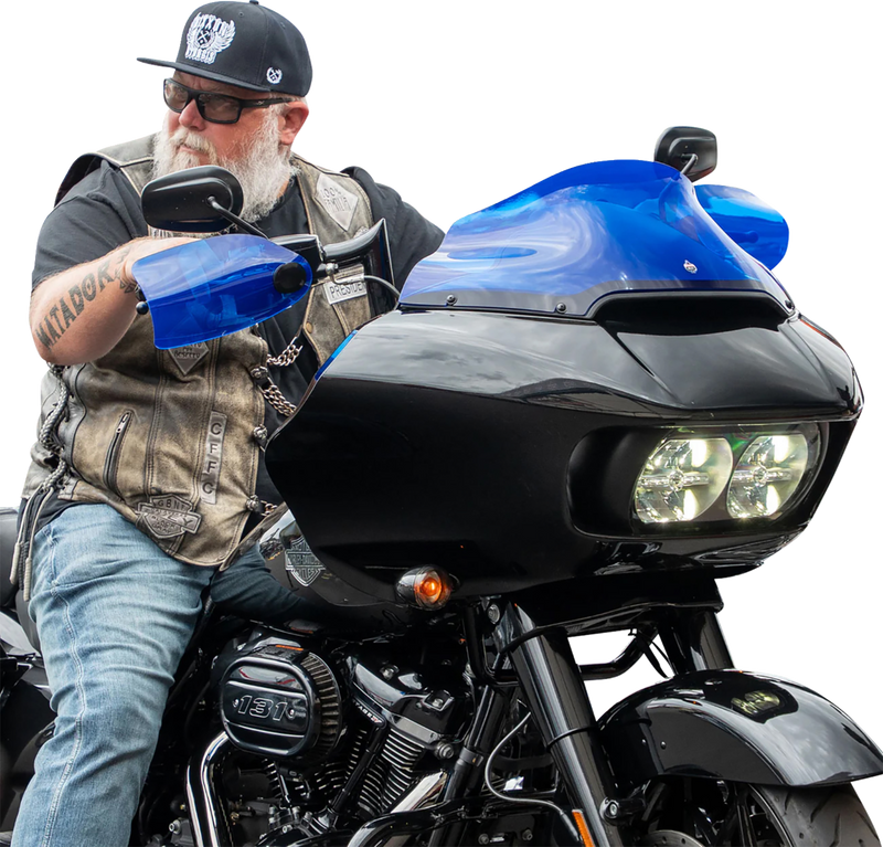 KLOCK WERKS Flare? Handguards - '23-'25 Harley-Davidson - Blue KWS-01-0133-23