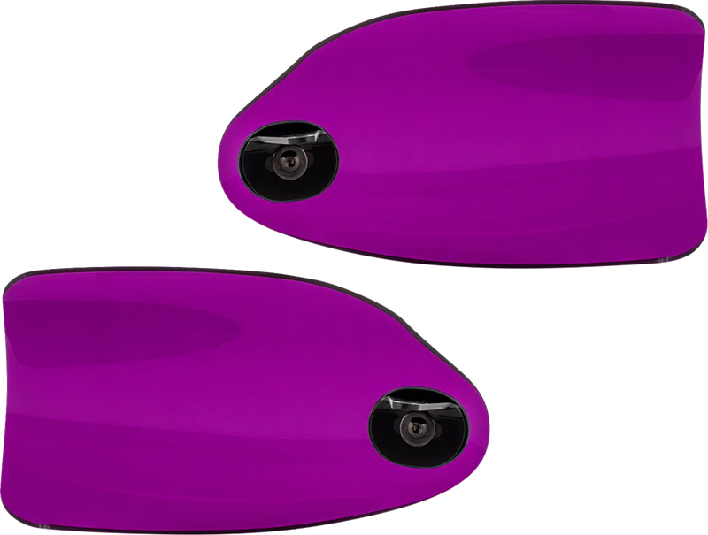 KLOCK WERKS Flare? Handguards - Harley-Davidson Cable Clutch - Purple KWS-01-0134-CC