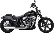 VANCE & HINES Twin Slash Slip-On Muffler - Chrome - Softail 16750
