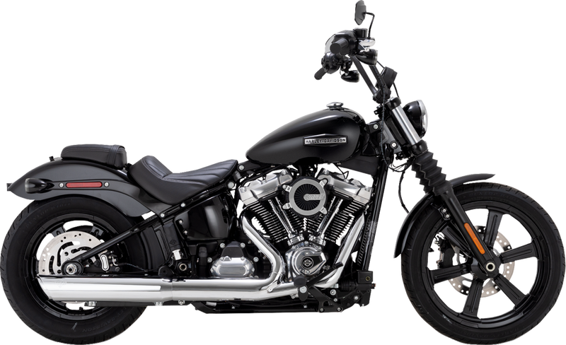 VANCE & HINES Twin Slash Slip-On Muffler - Chrome - Softail 16750