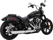 VANCE & HINES Twin Slash Slip-On Muffler - Chrome - Softail 16750