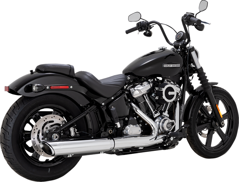 VANCE & HINES Twin Slash Slip-On Muffler - Chrome - Softail 16750