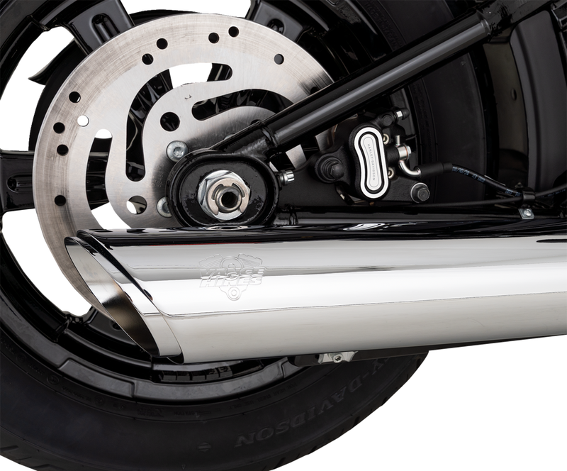 VANCE & HINES Twin Slash Slip-On Muffler - Chrome - Softail 16750