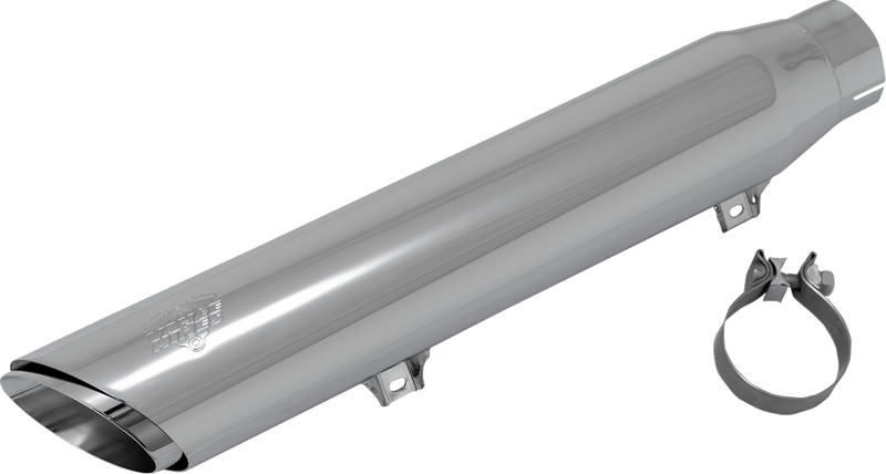 VANCE & HINES Twin Slash Slip-On Muffler - Chrome - Softail 16750