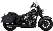 VANCE & HINES Twin Slash Slip-On Muffler - Black - Softail 46750