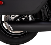 VANCE & HINES Twin Slash Slip-On Muffler - Black - Softail 46750