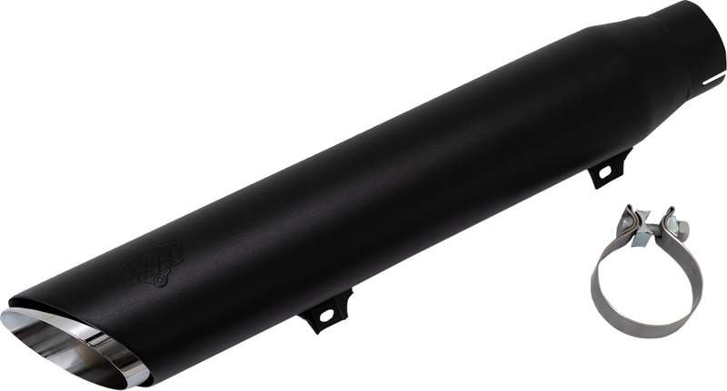 VANCE & HINES Twin Slash Slip-On Muffler - Black - Softail 46750