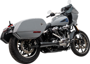 TRASK 2-into-1 Assault Exhaust System - Black - Softail M8 TM-5054BK