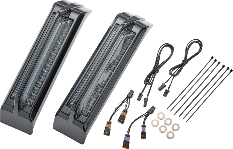 CIRO Filler Panel Tail Lights - Smoke Lens - Black 42051