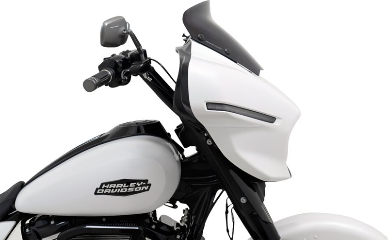 MEMPHIS SHADES Spoiler Windshield - 4" - Dark Black Smoke - FLHX MEP88810