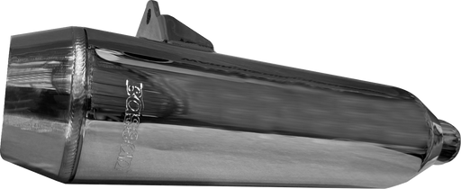 BASSANI XHAUST 4" Slip-On Muffler with Billet End Cap - Chrome - Scout 8S37C