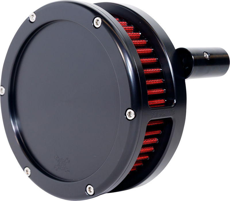 FEULING PARTS BA Slim Air Cleaner Kit - Black - Red Filter - Twin Cam 5443-S