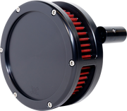 FEULING PARTS BA Slim Air Cleaner Kit - Black - Red Filter - '08-'17 Twin Cam 5453-S