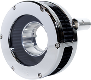 FEULING PARTS BA Slim Air Cleaner Kit - Chrome/Clear - Black Filter - Twin Cam 5548-S